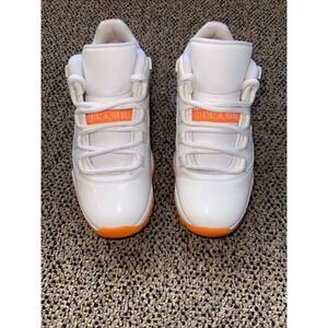 Jordan 11 Retro Low Bright Citrus Orange White Women's Size 7.5